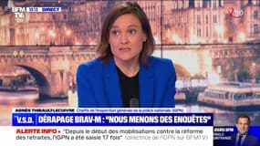 Agents de la Brav-M accusés de violences policières: "Il ne faut pas confondre la précipitation et la rigueur d'une enquête", affirme Agnès Thibault-Lecuivre, cheffe de l'IGPN