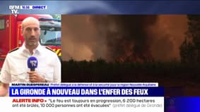 Incendie en Gironde: "Le feu a généré son propre vent", explique Martin Guespereau (préfecture)