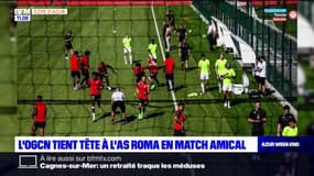 Football: l'OGC Nice fait match nul contre l'As Roma en match amical