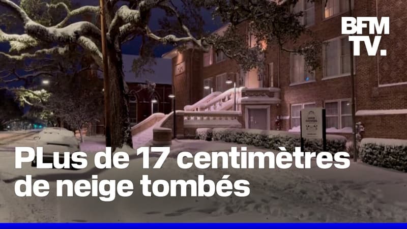 Des chutes de neige historiques se sont abattues dans le Sud-Est des États-Unis, une région habituée au climat chaud