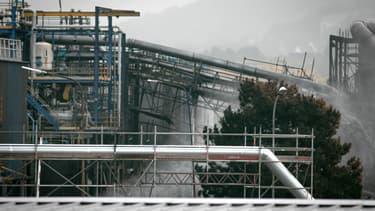 Vue de l'usine Lubrizol.