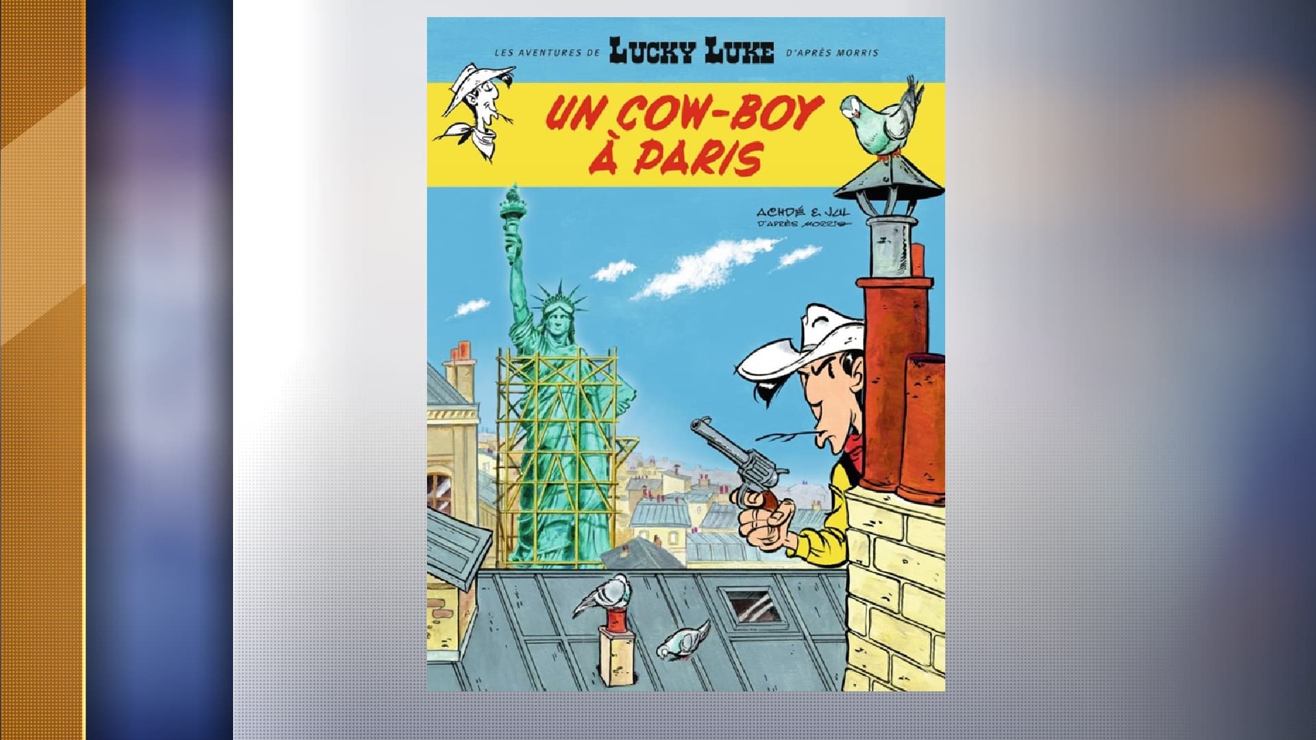 La couverture du prochain album de Lucky Luke à paraître en novembre