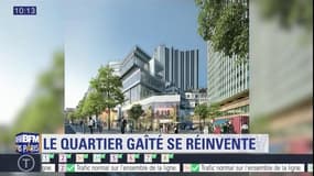 Centre commercial, rooftop, bureaux… le quartier Gaîté se réinvente