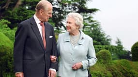 La reine Elizabeth II et le prince Philip en novembre 2007 à Broadlands, dans le Hampshire