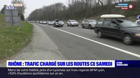 Trafic chargé sur les routes du Rhône ce samedi