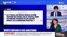 Le droit au chômage partiel s'arrêtera-t-il le 11 mai? BFMTV répond à vos questions