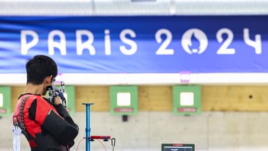 Un entraînement sur le site olympique du tir à Châteauroux, le 26 juillet 2024