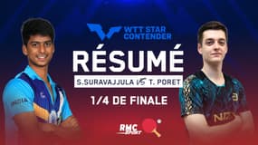 Résumé : le Français Thibault Poret s'est-il hissé en demi-finale ? (WTT Star Contender Chennai)