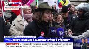 Grève dans la fonction publique: "Nous voulons un gouvernement qui réponde aux exigences sociales", souligne Sophie Binet