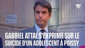 Le ministre de l'Éducation, Gabriel Attal, s'exprime sur le suicide d'un adolescent à Poissy 