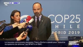 Édouard Philippe sur les intempéries: "Beaucoup y voient, à juste titre, les signes du dérèglement climatique"
