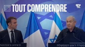 Emmanuel Macron a rencontré le Premier ministre Benjamin Netanyahu à Jérusalem mardi 25 octobre 2023.