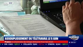 Assouplissement du télétravail le 9 juin