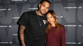 Chris Brown et Karrueche Tran en 2014 lors d'un défilé Alexander Wang