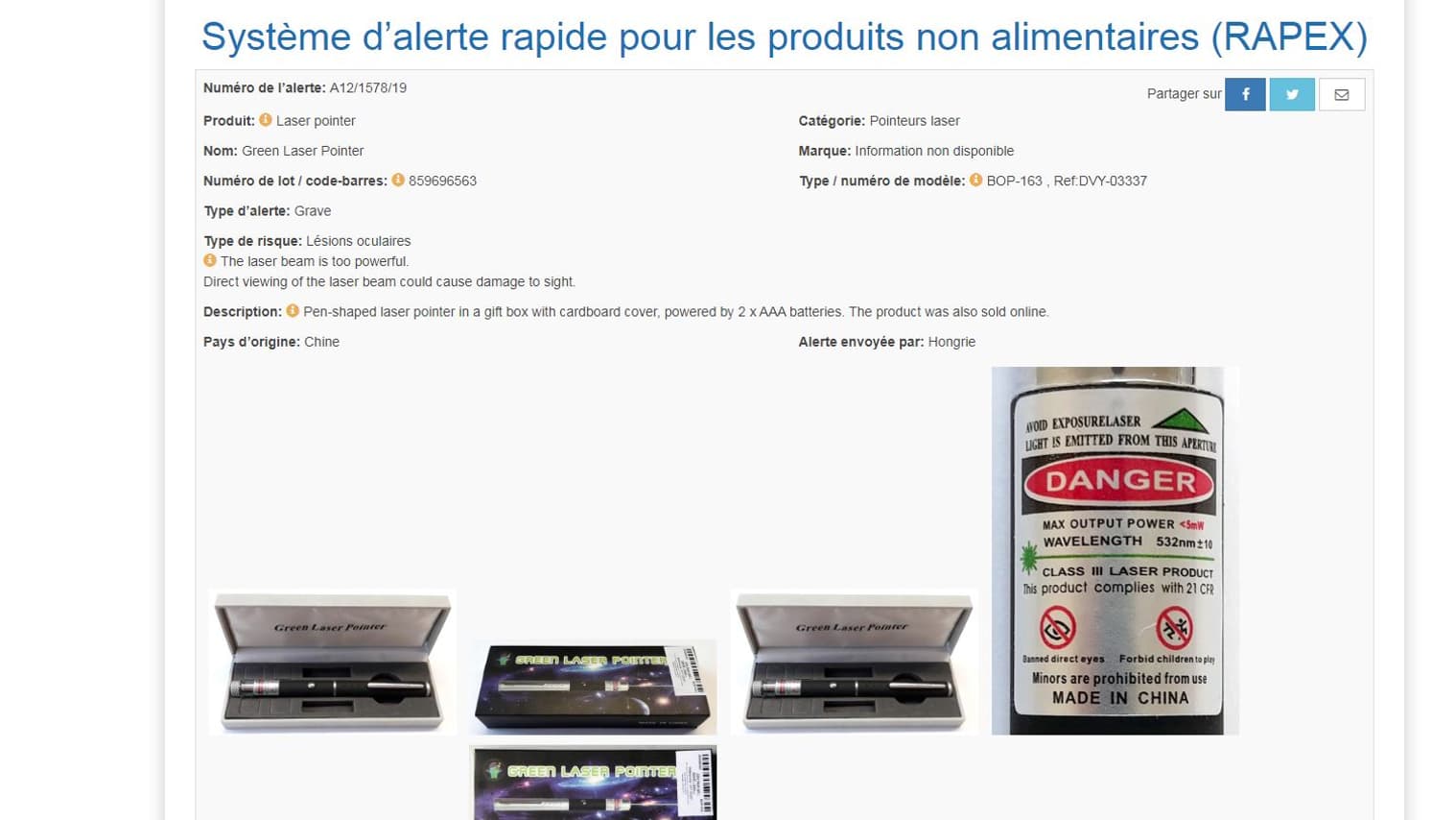 Capture d'écran Rapex Capture d'écran Rapex