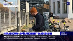 Strasbourg: opération nettoyage de l'Ill