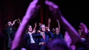 Jean-Luc Mélenchon à Brest (Finistère) ce mercredi 19 mars 2025.