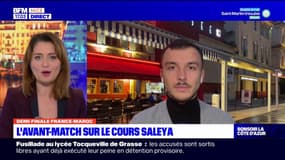 Nice: la tension monte doucement en ville avec le match entre la France et le Maroc
