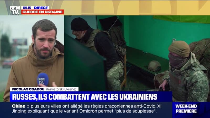 Les reporters de BFMTV dans le Donbass ont rencontré des Russes qui combattent aux côtés des Ukrainiens