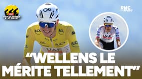 Tour de France (E15) : "Wellens le mérite tellement", Pogacar ravi après la victoire de son coéquipier