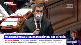 Migrants évacués à Paris: Gérald Darmanin se dit "choqué" par les images
