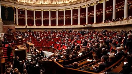 L'Assemblée nationale lors du vote en première lecture du projet de loi "immigration, intégration et nationalité", en octobre. La commission mixte paritaire Assemblée-Sénat est parvenue mercredi à un accord sur ce texte qui comporte de nombreuses mesures