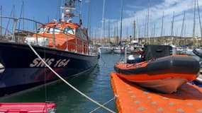Les deux bateaux de la Société nationale de sauvetage en mer (SNSM) de Bandol, dans le Var, à l'été 2024. 