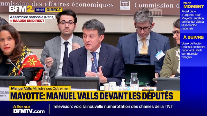 Mayotte: Manuel Valls répond aux critiques du député insoumis Aurélien Taché