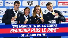 Championnats européens / Natation : "Une médaille en relais touche beaucoup plus le pays" se réjouit Wattel