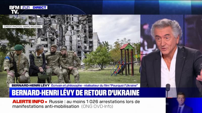 Accusé par la télévision russe d'avoir mis en scène le massacre d'Izioum, Bernard-Henri Lévy répond