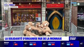 Lille: la solidarité s'organise rue de la Monnaie après l'évacuation de bâtiments