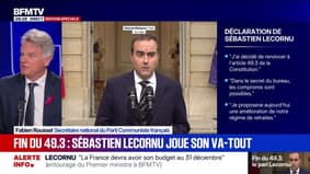 Abandon du 49.3: "Il ne faut pas qu'il y ait d'arnaques derrière", prévient Fabien Roussel (PCF)