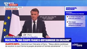 "Ce n'est pas la Russie qui va choisir ce qui se passe sur le territoire ukrainien", prévient Emmanuel Macron