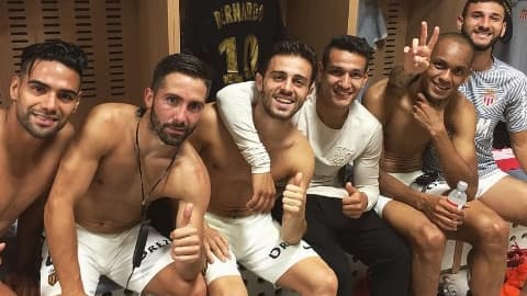 Rony Lopes dans le vestiaire de Monaco