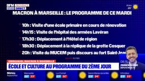 Emmanuel Macron à Marseille: la santé et la culture au cœur de la deuxième journée de visite
