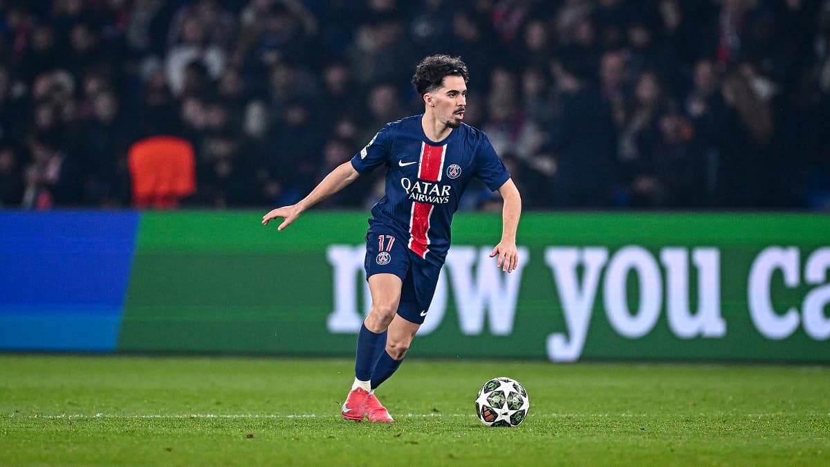 Vitinha contre Brest au Parc des Princes, le 19 février 2025 Vitinha contre Brest au Parc des Princes, le 19 février 2025