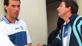 Laurent Blanc et Rolland Courbis à l'OM