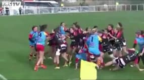 Bagarre générale en rugby féminin