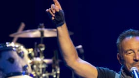 Bruce Springsteen en concert à l'AccorHotel Arena de Paris le 11 juillet 2016. 