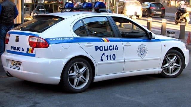 Une voiture de la police d'Andorre