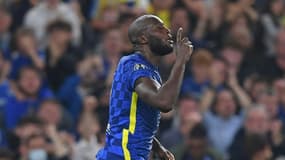 Romelu Lukaku unique buteur pour le match remporté par Chelsea contre le Zenit St-Pétersbourg à Stamford Bridge, le 14 septembre 2021