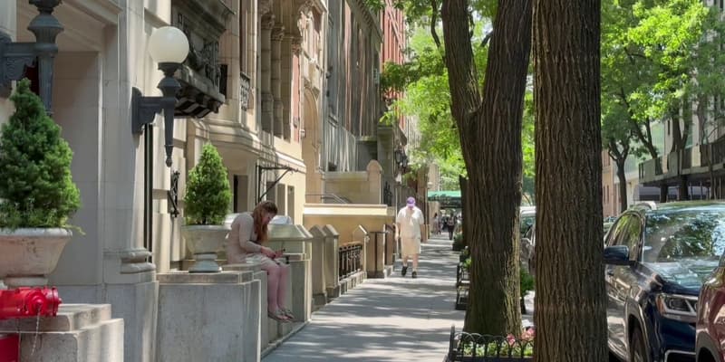 Une rue de Manhattan, à New York, en juin 2025.
