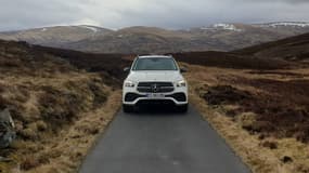 Le nouveau Mercedes GLE sur les routes d'Ecosse.
