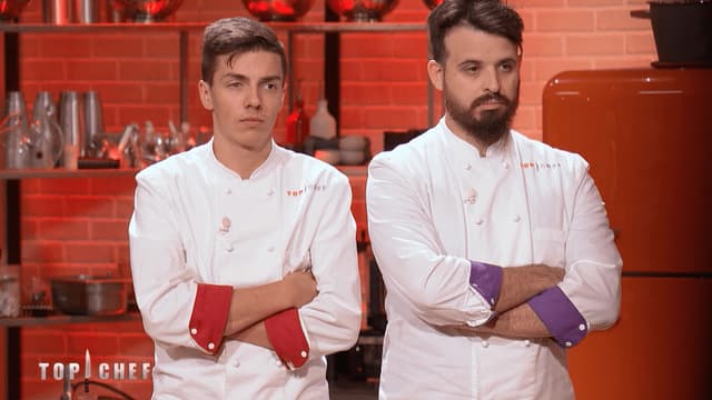 Adrien Cachot et Mallory Gabsi dans "Top Chef".