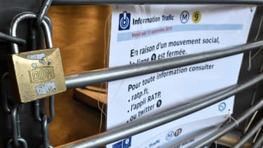 La station de métro parisienne République fermée lors de la grève du 13 septembre 2019
