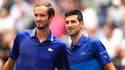 D. Medvedev et N. Djokovic