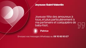 Message de Saint-Valentin, BFM Normandie