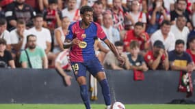 Lamine Yamal lors du match entre le Ray Vallecano et le Barça (1-2, Liga), le 27 août 2024