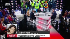 #GiletsJaunes - "On peut entendre toutes les critiques. Mais, on ne peut pas taper les journalistes quels que soient les reproches que l'on a à leur faire !" @celinepigalle directrice de la rédaction de @BFMTV #GGRMC 