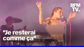 La chanteuse du groupe "Lulu Van Trapp" finit son concert seins nus pour protester après avoir été victime d'une agression sexuelle
